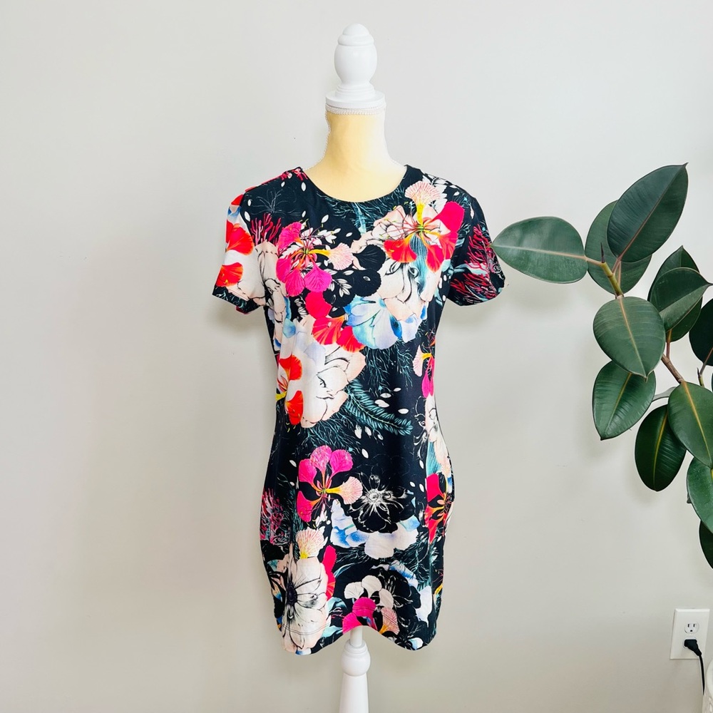 French Connection floral print mini dress